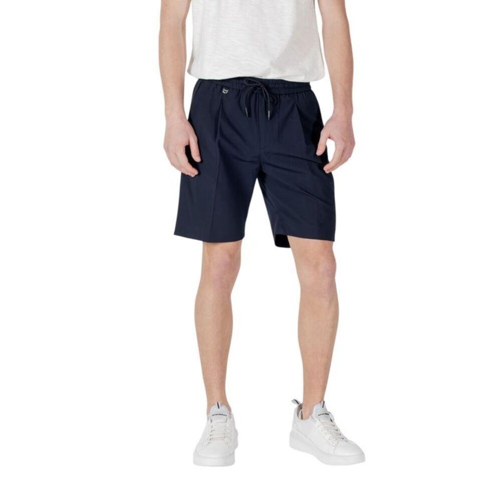 Antony Morato Pleated Drawstring Shorts Men Blue